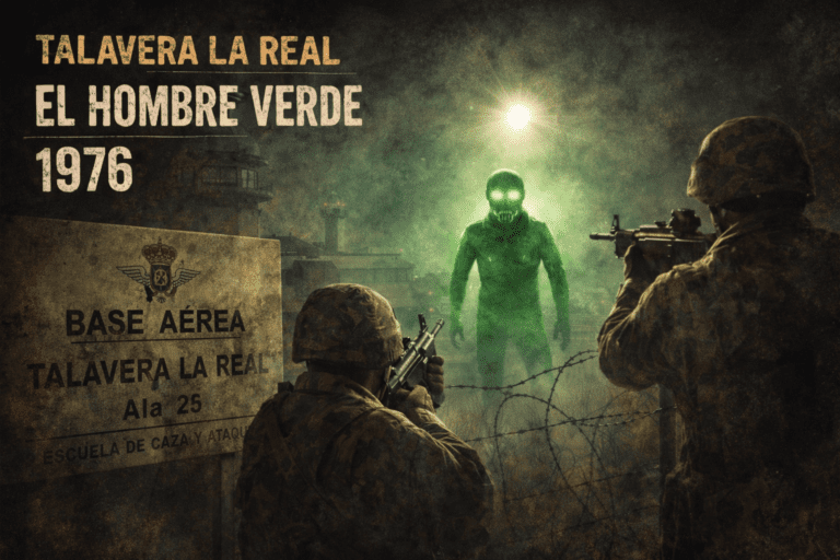 La Base Aérea de Talavera la Real y “el Hombre Verde”: la noche en que el perímetro se volvió literatura